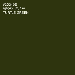 #2D340E - Turtle Green Color Image